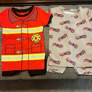 Old Navy Pajamas! Toddler size 2T short sets! New w/o tags! Firefighter PJ set!